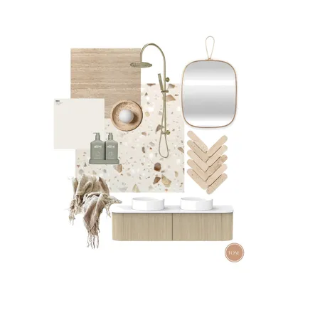 Layered Neutral Bathroom Interior Design Mood Board by Tone.Interiors on Style Sourcebook