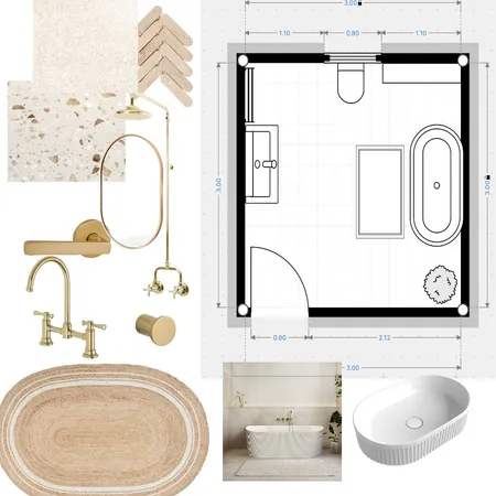 Bathroom mood board Interior Design Mood Board by W.w.o.b.o@hotmail.com on Style Sourcebook