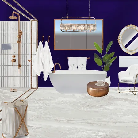 Reka & Stephen's Navy Washroom Interior Design Mood Board by bcglass on Style Sourcebook