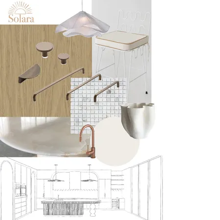 Solara - Kitchen Interior Design Mood Board by Sage & Cove on Style Sourcebook