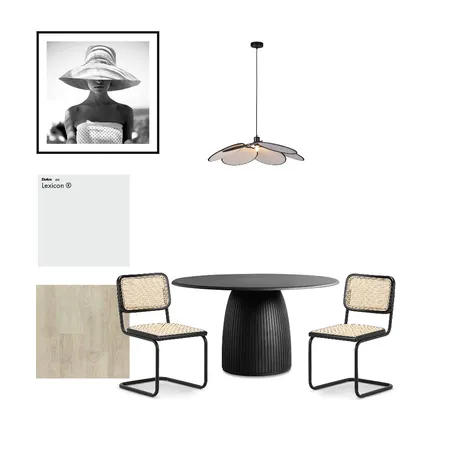 BnW dining room Interior Design Mood Board by tarlikennett on Style Sourcebook