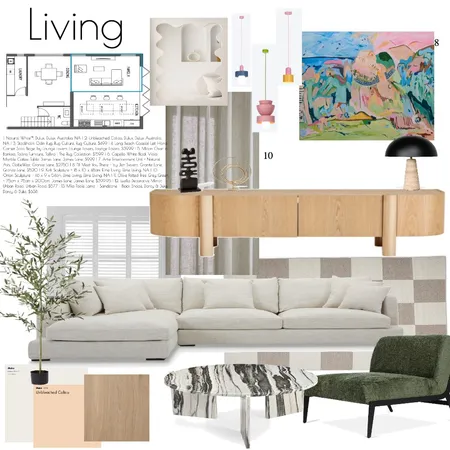 Living - Sample Board Interior Design Mood Board by erincolliver on Style Sourcebook