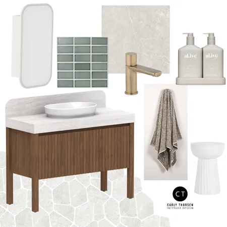 Harper bathroom Interior Design Mood Board by Carly Thorsen Interior Design on Style Sourcebook