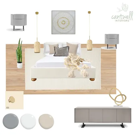 Neutral, soothing bedroom Interior Design Mood Board by Cantwell Interiors on Style Sourcebook