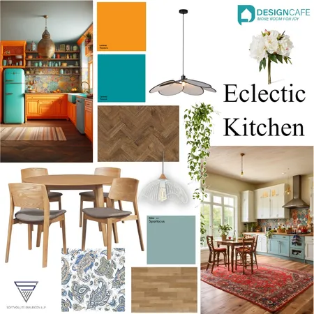 Eclectic Kitchen Interior Design Mood Board by harshada on Style Sourcebook