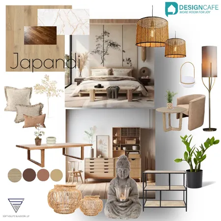 japandi Interior Design Mood Board by kanishka.sdcllp@outlook.com on Style Sourcebook