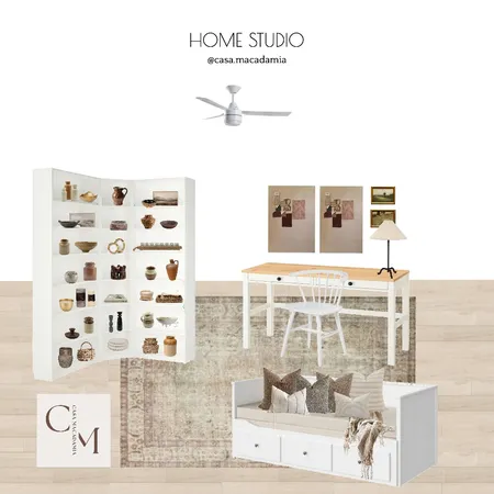 Home Studio - White Spindle Chair Interior Design Mood Board by Casa Macadamia on Style Sourcebook