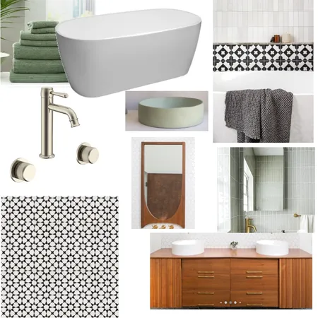 White Moroccan Tile & Sage Interior Design Mood Board by Aslin on Style Sourcebook