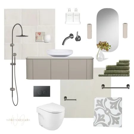 Guest Bathroom - Classic Contemporary Interior Design Mood Board by Courtney Breen on Style Sourcebook