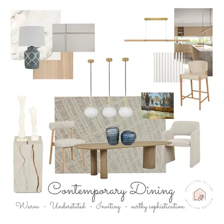 Riverton Drive Project - Contemporary Dining (Neutral) Interior Design Mood Board by Beautiful Spaces Interior Design on Style Sourcebook