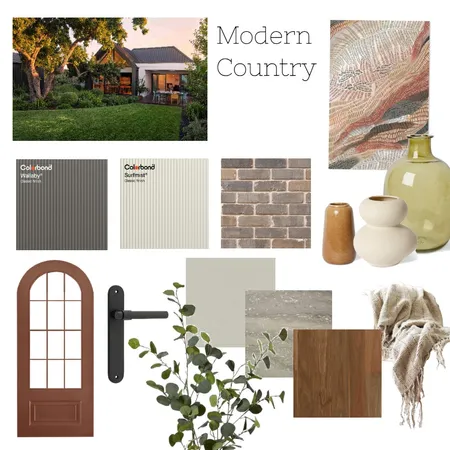 Modern Country Interior Design Mood Board by COLORBOND® steel on Style Sourcebook