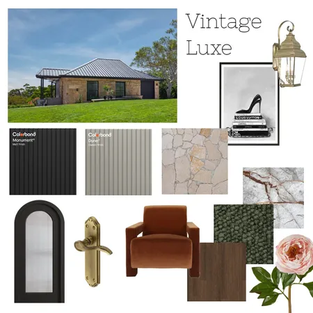 Vintage Luxe Interior Design Mood Board by COLORBOND® steel on Style Sourcebook