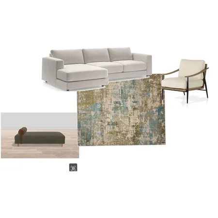 living room with olive and tidal blue rug Interior Design Mood Board by NikkiNite on Style Sourcebook