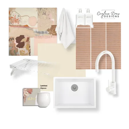 Earthy Laundry Interior Design Mood Board by Gaylene Drew Designs on Style Sourcebook