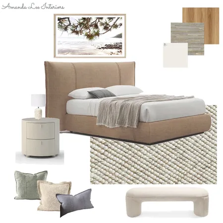 Contemporary Coastal Bedroom Interior Design Mood Board by Amanda Lee Interiors on Style Sourcebook