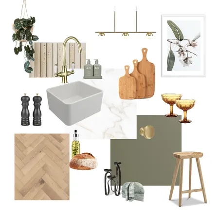 OLIVE GREEN KITCHEN Interior Design Mood Board by Tasha on Style Sourcebook