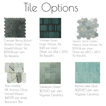 Dave's Kitchen Tiles Interior Design Mood Board by Katelyn Scanlan on Style Sourcebook