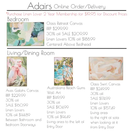 Emil Adairs Online Ordering and Delivery Art Interior Design Mood Board by Katelyn Scanlan on Style Sourcebook