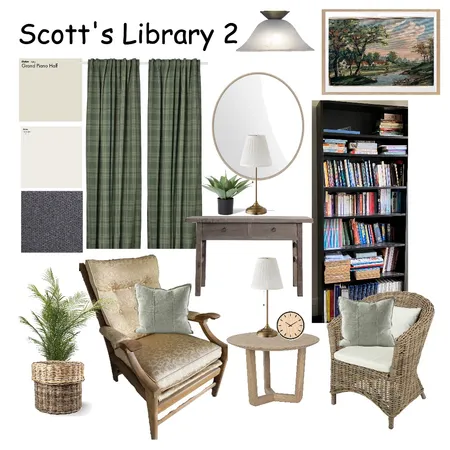 Scott's Library 2 Interior Design Mood Board by Ladybird Maldon Design on Style Sourcebook