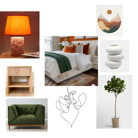 Bedroom setting Interior Design Mood Board by Meenu on Style Sourcebook