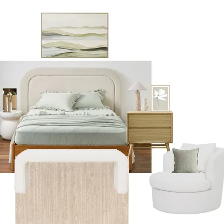 NEUTRAL GREEN GUEST BEDROOM Interior Design Mood Board by CO__STYLERS on Style Sourcebook