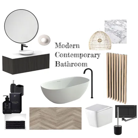 Modern Contemporary Bathroom Interior Design Mood Board by Nomashaka Space Interiors on Style Sourcebook