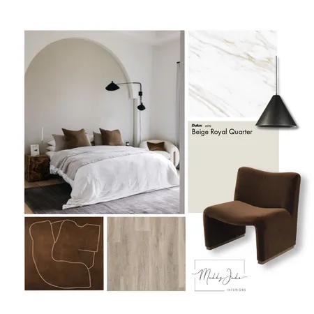 Neutral, textural bedroom Interior Design Mood Board by Maddy Jade Interiors on Style Sourcebook