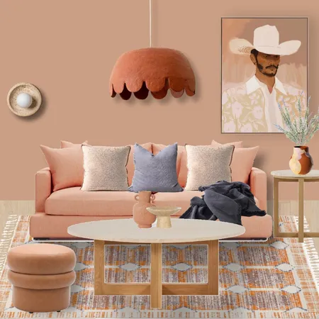 Clay & Pink Sitting Room Interior Design Mood Board by Mood Indigo Styling on Style Sourcebook