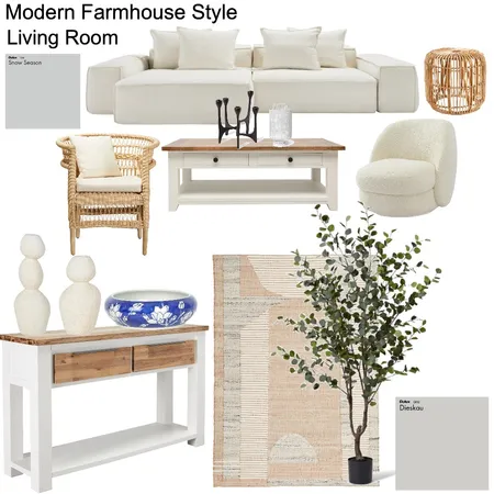 Modern Farm House Living Room Interior Design Mood Board by Anh Vu on Style Sourcebook