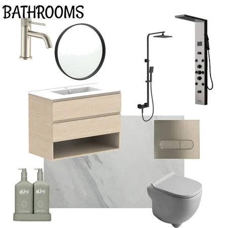 BATHROOM Interior Design Mood Board by winfab on Style Sourcebook