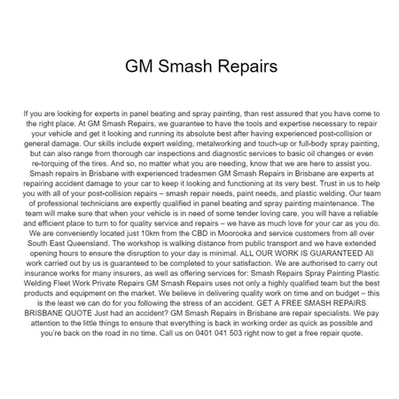 GM Smash Repairs Interior Design Mood Board by GM Smash Repairs on Style Sourcebook