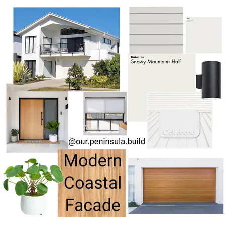 Coastal Facade Interior Design Mood Board by Our Peninsula Build on Style Sourcebook