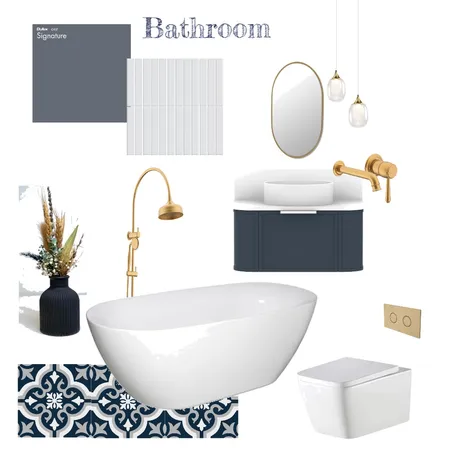 Bathroom blue Interior Design Mood Board by Elizabet on Style Sourcebook