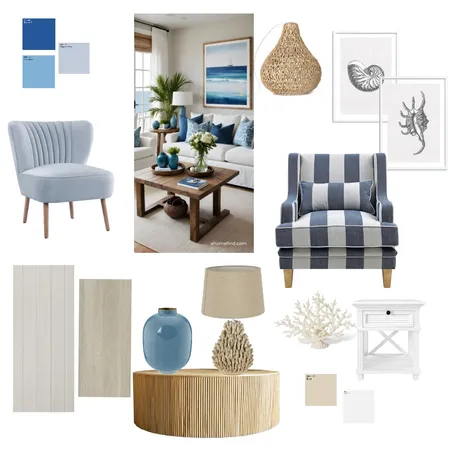 Coastal Living Room Interior Design Mood Board by matthewross on Style Sourcebook