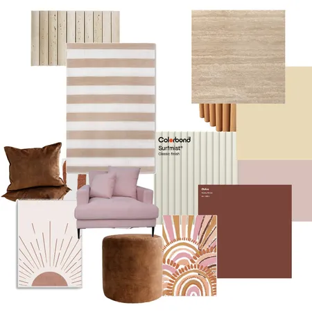 School girl pink room Interior Design Mood Board by Gos from Design Home Space on Style Sourcebook