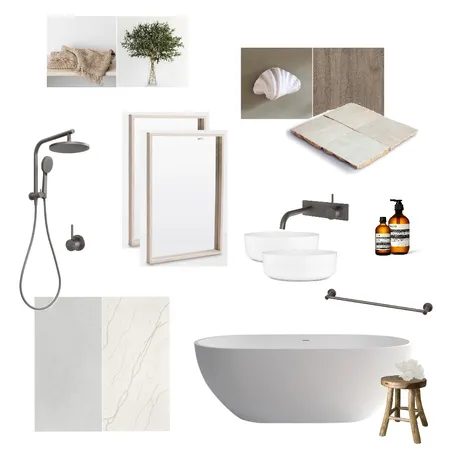 Main Bathroom Interior Design Mood Board by Aime Van Dyck Interiors on Style Sourcebook