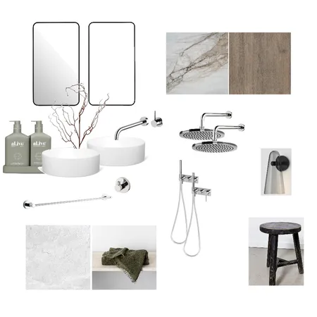 Ensuite Interior Design Mood Board by Aime Van Dyck Interiors on Style Sourcebook