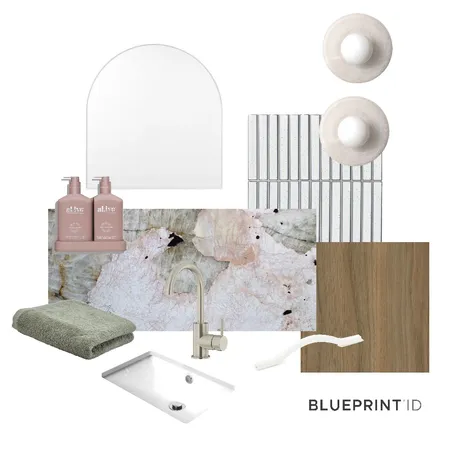 Pink Powder Room Interior Design Mood Board by Blueprint Interior Design on Style Sourcebook