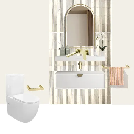 Otti Moonlight Vanity Bathroom with Beaumont Tiles with Painted Wall Interior Design Mood Board by Velda on Style Sourcebook