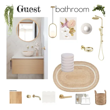 guest bathroom beach house Interior Design Mood Board by InStyle Idea on Style Sourcebook