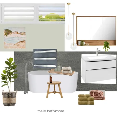 ainslie m bathrm Interior Design Mood Board by ifdesignexplorers