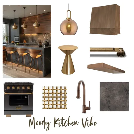 Moody Kitchen Vibe Interior Design Mood Board by JenRL Design on Style Sourcebook