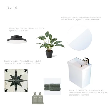 toalet Interior Design Mood Board by acikovic on Style Sourcebook