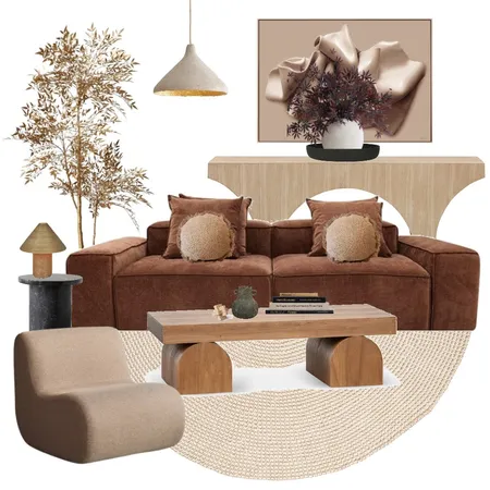 Warm living Interior Design Mood Board by Thediydecorator on Style Sourcebook