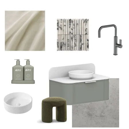 The Blue Space - Moody Ensuite Interior Design Mood Board by Studio McHugh on Style Sourcebook