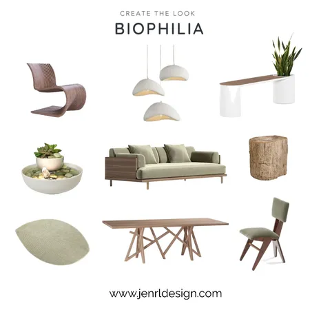 Biophilic - Get the Look Interior Design Mood Board by JenRL Design on Style Sourcebook