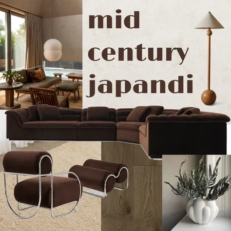 Mid-Century Japandi Interior Design Mood Board by rubymacavoy on Style Sourcebook