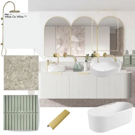 Green bathroom Interior Design Mood Board by Casa de caballos on Style Sourcebook