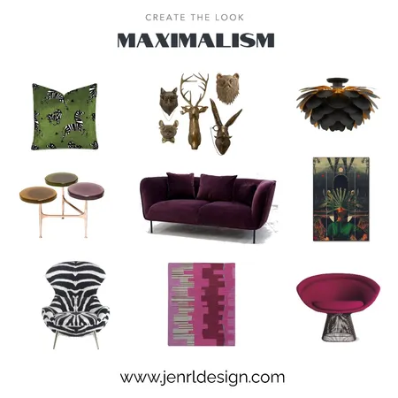 MAXIMALISM - Create the Look Interior Design Mood Board by JenRL Design on Style Sourcebook