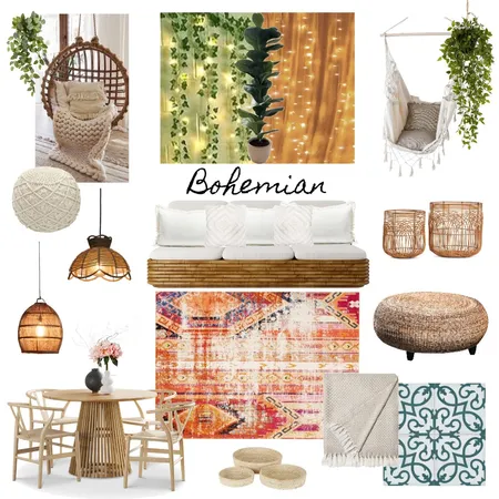 Bohemian Interior Design Mood Board by Nikita. on Style Sourcebook